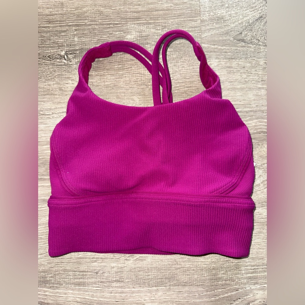 Lululemon Athletica Magenta Strappy Sports Bra